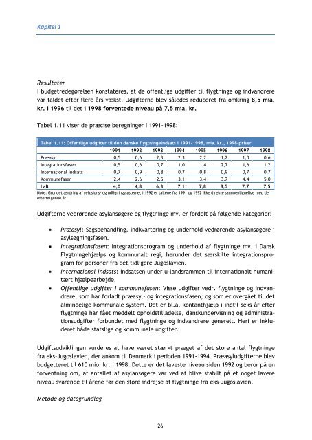 Delrapport - Indvandringens ÃƒÂ¸konomiske konsekvenser - Social