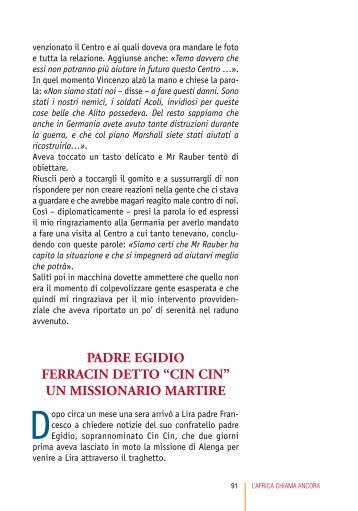 padre egidio ferracin detto “cin cin” un missionario ... - Webdiocesi