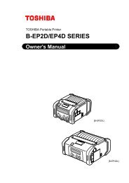 B-EP2D/EP4D SERIES - Toshiba Tec Italia