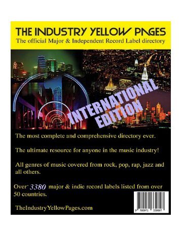 Record Labels - The Industry Yellow Pages