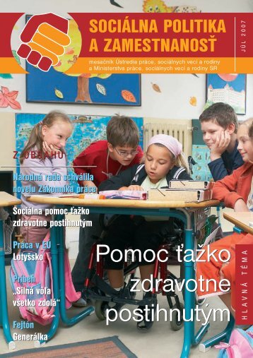 2007 07 SPZ 7 07 (pdf) - Ústredie práce, sociálnych vecí a rodiny