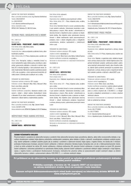 2007 07 SPZ 7 07 (pdf) - Ústredie práce, sociálnych vecí a rodiny