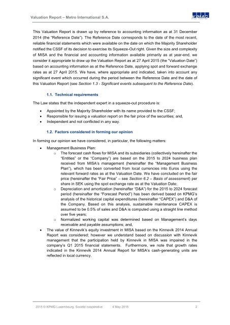 [Final] MISA Valuation Report_2015.05.04