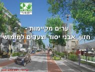 מדוע יש צורך בערים מקיימות ? בישראל