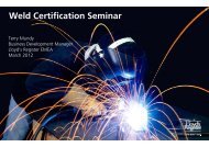 Weld Certification Seminar presentation by Terry ... - Lloyd's Register