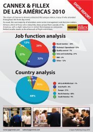 32% cannex & fillex de las américas 2010 - SPG Events