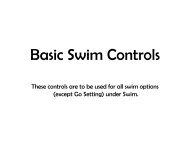 Basic Swim Controls - Finis