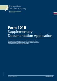 Form 101B Supplementary Documentation Application - Immigration ...
