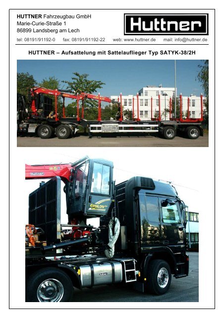 SATYK-34/2H - Huttner Fahrzeugbau GmbH