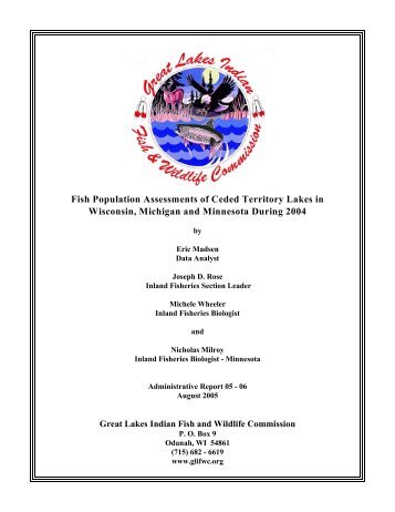 Fish Population Assessments of Ceded Territory Lakes in Wisconsin ...