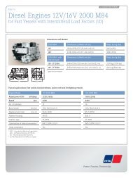 Diesel Engines 12V/16V 2000 M84 - MTU Detroit Diesel Australia