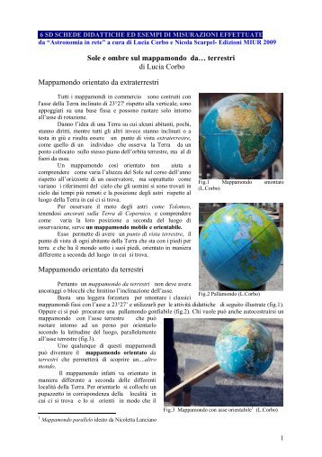 6 schede didattiche ed esempi di misurazioni effettuate - Globo Local