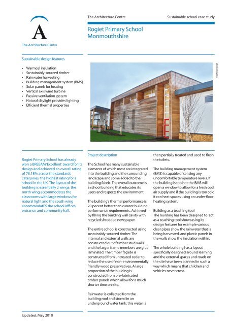 Rogiet Primary School case study - The Architecture Centre