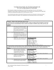 Correlation of Social Studies Alive! My School and Family to ... - TCI