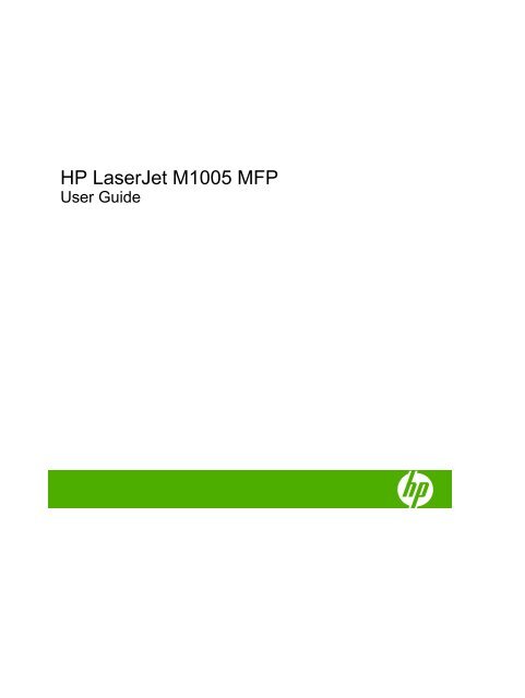 HP LaserJet M1005 MFP
