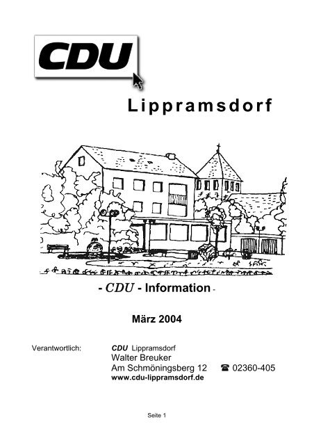 mehr â¦(Ãffnet neues Fenster) - CDU-Lippramsdorf