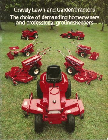 Gravely Lawn And Garden Tractors: The choice of demanding ...