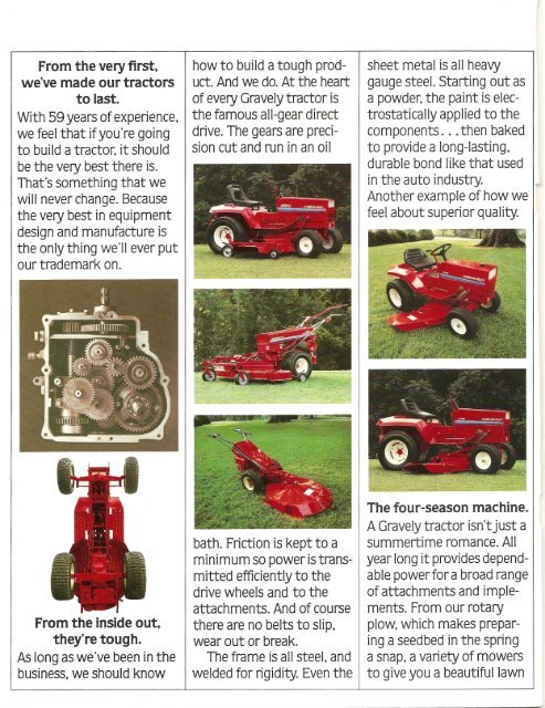 Gravely Lawn And Garden Tractors: The choice of demanding ...