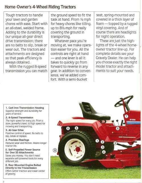 Gravely Lawn And Garden Tractors: The choice of demanding ...
