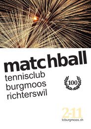 interclub. - Tennisclub Burgmoos Richterswil