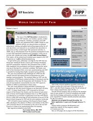 WIP Newsletter - World Institute of Pain