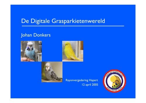 De Digitale Grasparkietenwereld