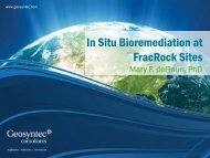 In Situ Bioremediation at FracRock Sites