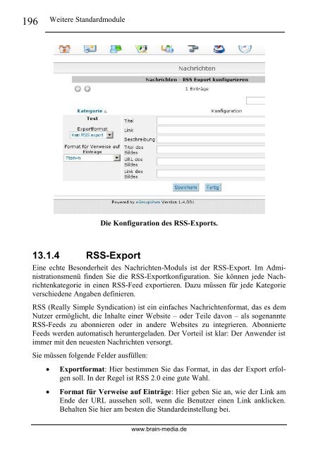 eGroupWare 1.4 kompakt - Brain-Media.de Brain-Media.de