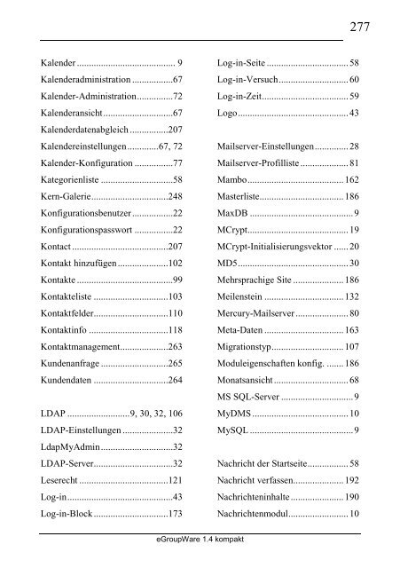 eGroupWare 1.4 kompakt - Brain-Media.de Brain-Media.de