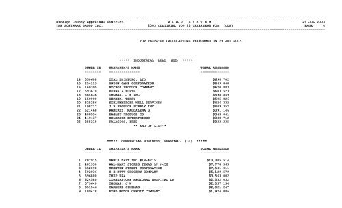 Untitled - Hidalgo County Appraisal District