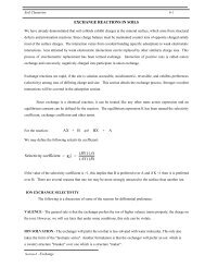EXCHANGE REACTIONS IN SOILS ( )( ) Selectivity ... - LAWR