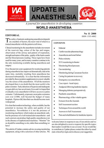 Download Update 11 - Update in Anaesthesia - WFSA