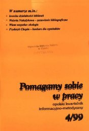 opolski kwartalnik informacyjno-metodyczny - Bibliotekarz Opolski