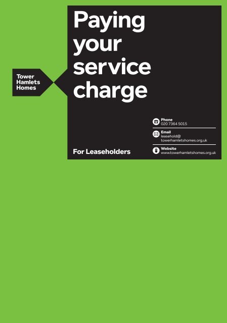 Paying your service charge - Tower Hamlets Homes