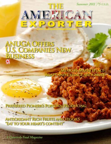 Summer 2011 - US Food and Agricultural Exporter Magazine