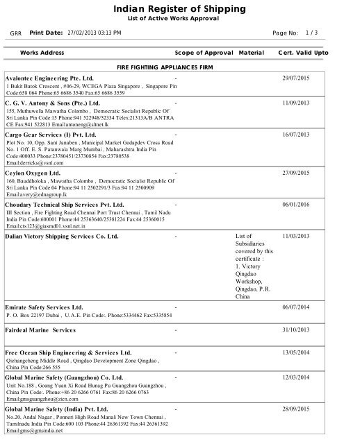 Indian Register of Shipping