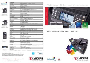 SPECFICATION 250ci web.pdf - KYOCERA Document Solutions