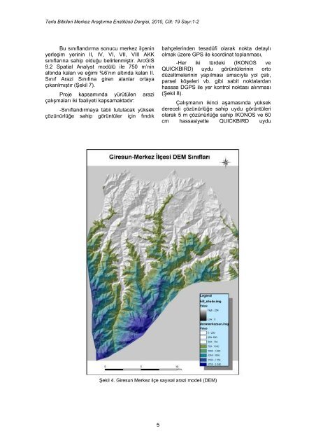 Giresun Ä°linde FÄ±ndÄ±k AlanlarÄ±nÄ±n Uzaktan AlgÄ±lama ile Tespit ...