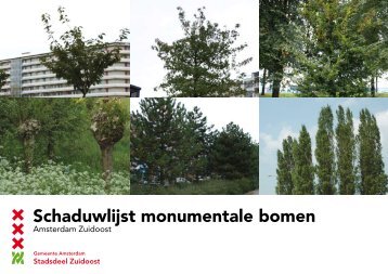 Schaduwlijst monumentale bomen Amsterdam Zuidoost - Stadsdeel ...