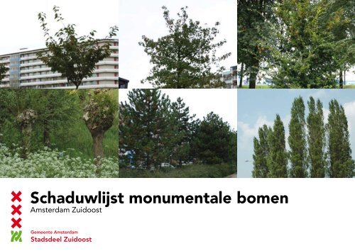 Schaduwlijst monumentale bomen Amsterdam Zuidoost - Stadsdeel ...