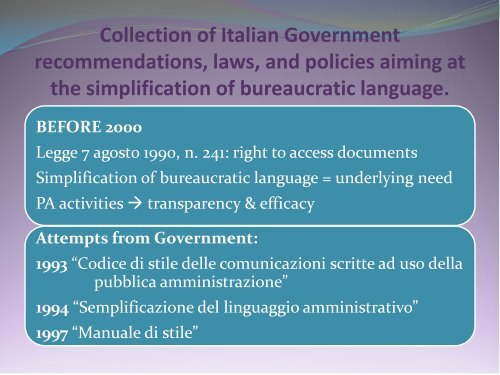 SIMPLIFICATION OF BUREAUCRATIC LANGUAGE IN ... - e-SPICES