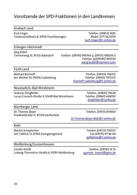 MittelfrankenSPD - SPD Mittelfranken