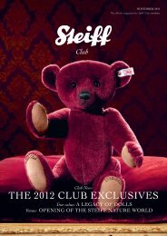 THE 2012 CLUB EXCLUSIVES - Steiff