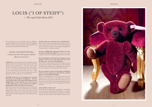 THE 2012 CLUB EXCLUSIVES - Steiff