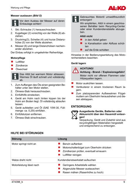 User Manual - AL-KO Garten + Hobby