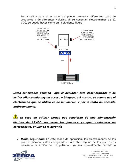 MANUAL ESCLUSA V6.pdf - Zebra Electronica