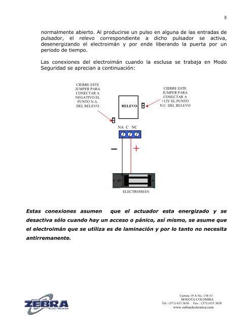 MANUAL ESCLUSA V6.pdf - Zebra Electronica