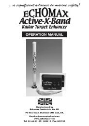 Echomax Active-X Instruction Manual - Safety Marine