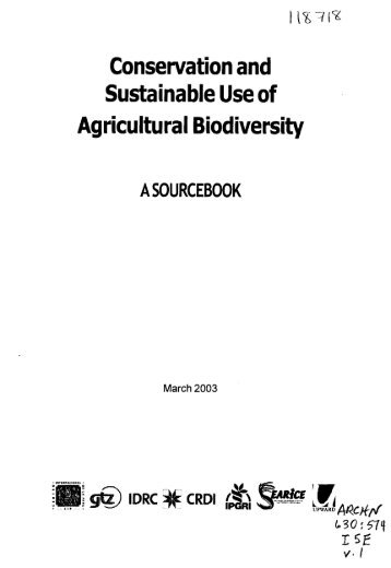 Understanding Agricultural Biodiversity - IDL-BNC @ IDRC ...