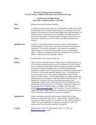 Research Assistant/Associate Professor Exercise Science ...